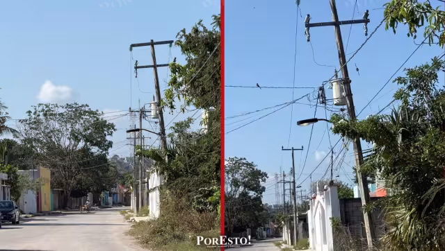 Piden revisión urgente de poste con transformador en la colonia Cristóbal Colón