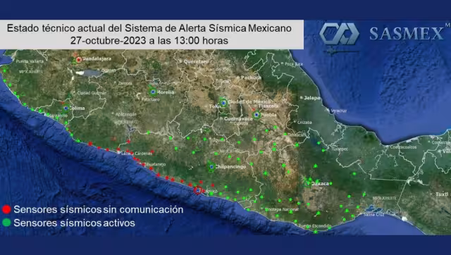 El Centro de Instrumentación y Registro Sísmico informó que ha reestablecido el funcionamiento de 6 de los 27 sensores sismicos dañados por el Huracán Otis