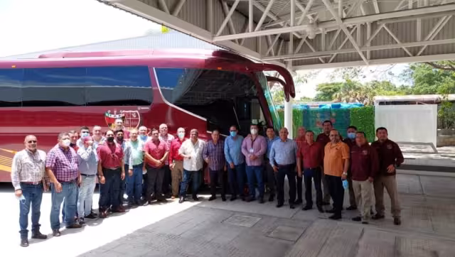 En autobús en realidad pertenece a una organización turística