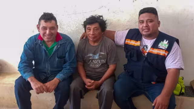 El abuelito caminó desde Peto hasta Chacsinkín tras perderse en el monte
