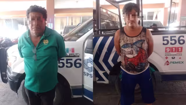 A ambos ocupantes de la moto les encontraron varias bolsas transparentes con polvo blanco característico de la cocaína
