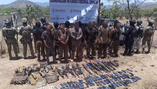 Los detenidos quedaron a disposición de las autoridades correspondientes junto con el armamento y equipo asegurado