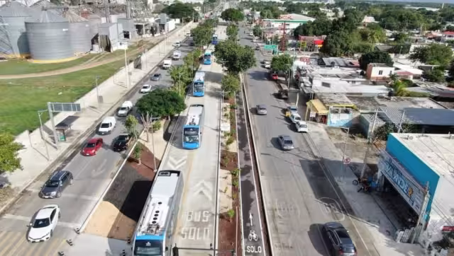Las unidades del IE-TRAM salieron por primera vez de su estación en La Plancha y arribaron a la estación del Tren Maya en Teya