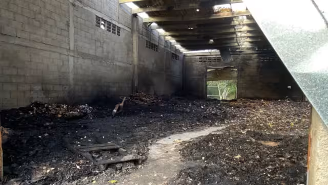 Solamente se registraron daños materiales en el incendio