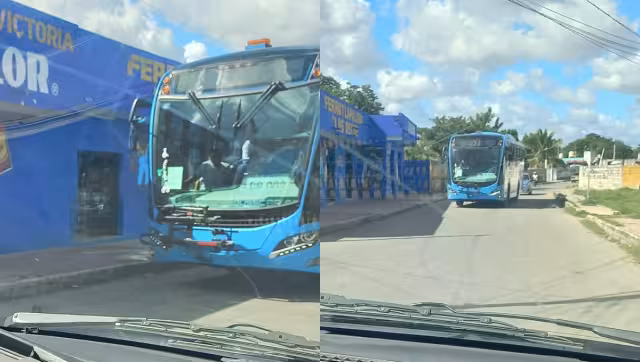 Vecinos señalaron que el camión de Va y Ven circuló en Kanasín