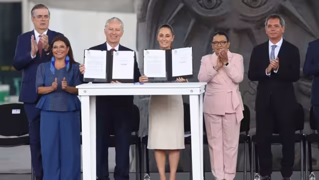 Claudia Sheinbaum Pardo, presidenta de México, firmó el fortalecimiento de inversiones del “Plan México”