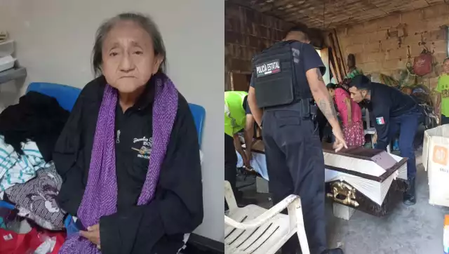 Acompañan a mujer de la tercera edad en el último adiós a su hijo