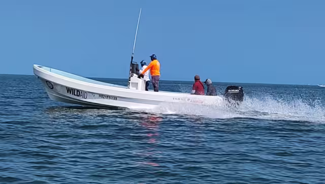 Los pescadores se deshicieron del cargamento, por lo que no fueron detenidos