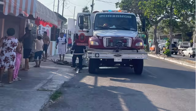Al lugar llegaron los bomberos para sofocar las llamas del lugar