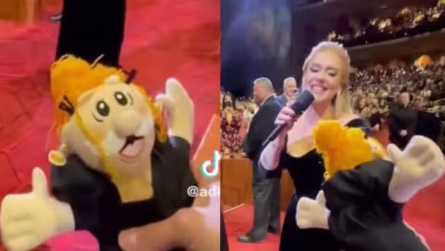 Adele recibió un peluche hace unos días. Foto: Especial