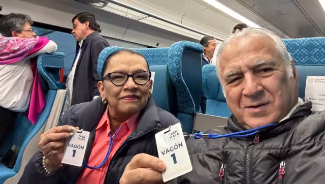 El vagón 1 fue destinado para los invitados especiales, en este caso integrantes del gabinete