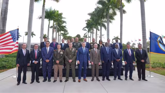 La reunión se llevó a cabo en la sede del Comando Sur de Estados Unidos (Southcom), ubicada en Doral, Florida