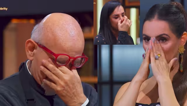 El estudio se conmovió con las lágrimas del Padre Jesús. Foto: Especial