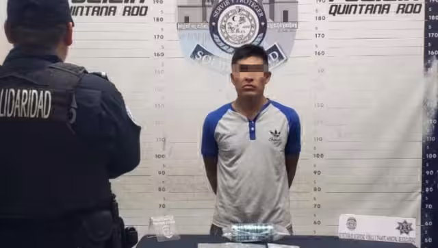 Alberto “N” tenía en su poder 11 envoltorios de droga.