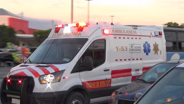 La estudiante fue llevada a un hospital de Mérida