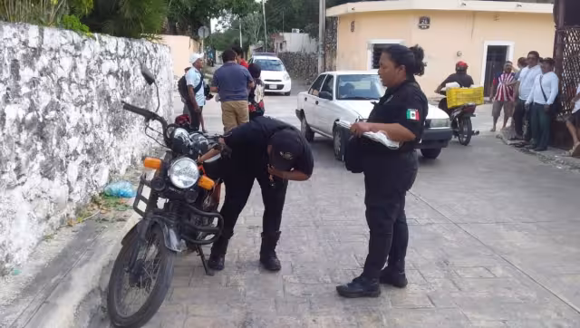 También arribó la Policía Municipal para tomar datos del percance