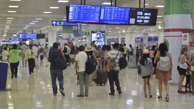 El martes, tras la primera erupción intensa del volcán, se registraron tres retrasos de vuelos desde la Ciudad de México