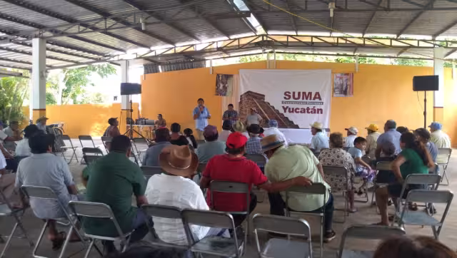 Al final de la reunión, los presentes dijeron estar de acuerdo en apoyar a la licenciada Claudia Sheinbaum