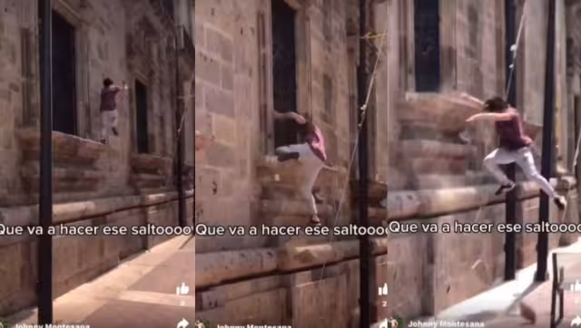 El joven cayó cuando hacía parkour, dañando el Palacio de Gobierno de Guadalajara