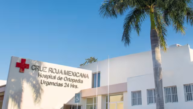 El hombre fue trasladado a la Cruz Roja de Mérida por sus compañeros de trabajo