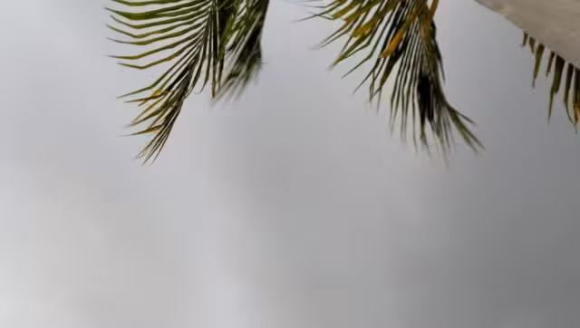 Así se veía el cielo durante la lluvia