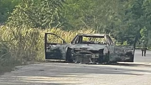 El momento fue acordonado por elementos de la Sedena