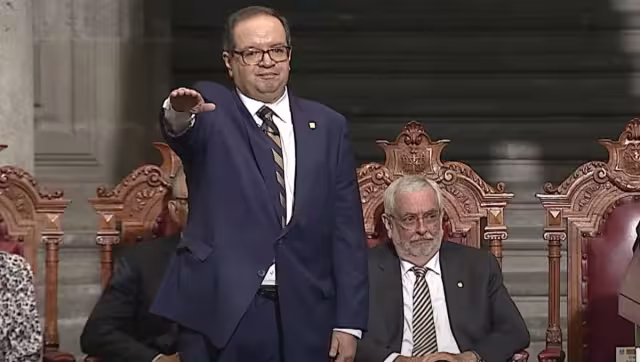 Leonardo Lomelí rindió protesta como nuevo rector d ela UNAM, para el periodo 2023-2027