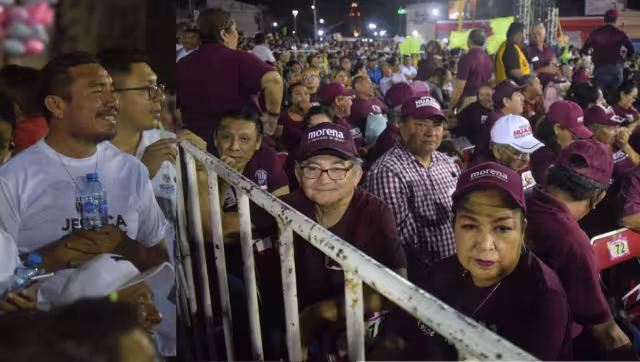 Así arribó Claudia Sheinbaum a Umán