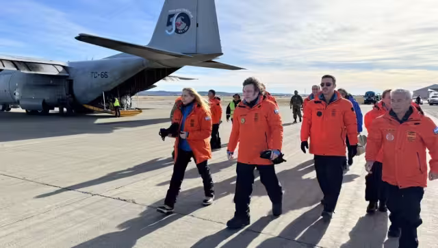 El Presidente de Argentina, Javier Milei, vistó la Base Marambio de la Antártida