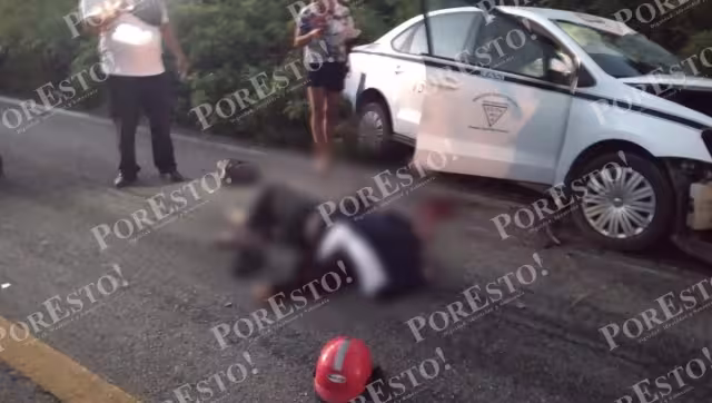 Los hechos se registraron en el kilómetro 193 + 00 de la carretera federal 184 Muna - Felipe Carrillo Puerto