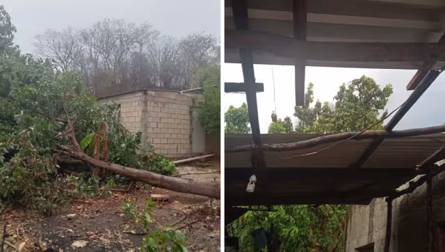 La comunidad se encuentra sin energía eléctrica ante el paso de la tromba