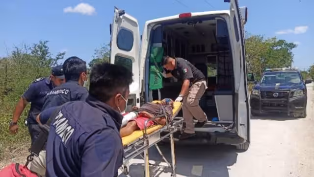 La familia escuchó que el hombre roncaba diferente y entraron a verlo pero ya estaba colgado