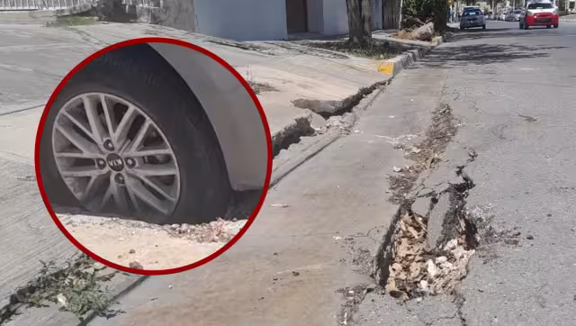 Fue necesario el apoyo de una grúa para retirar el vehiculo