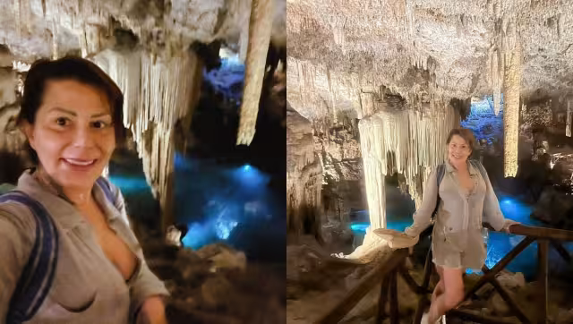 Alejandra Guzmán visitó el cenote Zazil Tunich
