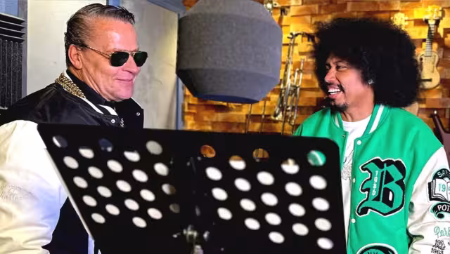 Alfredo Adame y El negro más guapo lanzarán una canción juntos. Foto: Especial