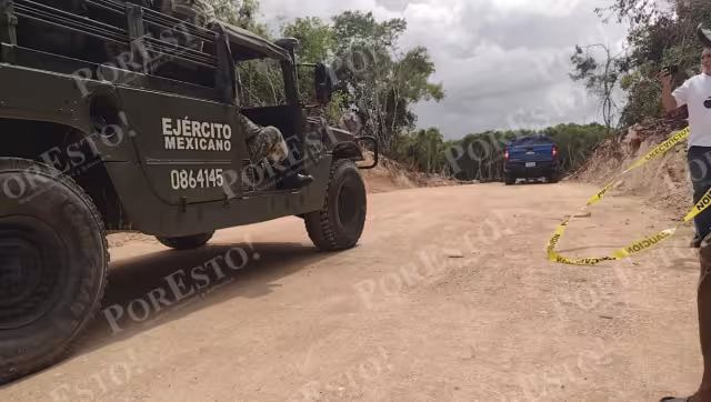 En el lugar hicieron acto de presencia de elementos de la Policía Municipal y del Ejército Mexicano
