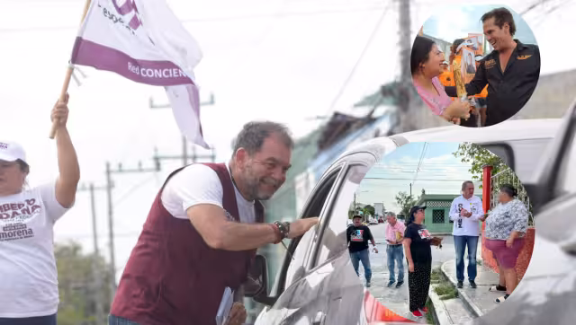 Mildred Ávila recorrió sólo unas calles de la Sm 517.