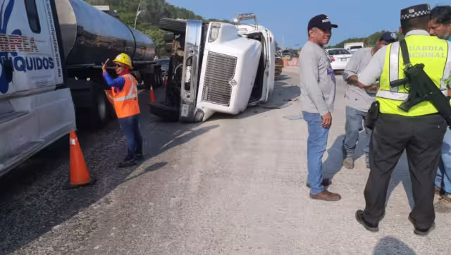 No se registró alguna persona herida en el lugar del accidente