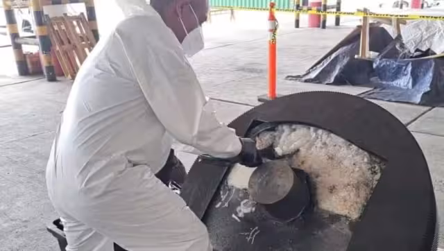 El cargamento de drogas quedó a disposición de la FGR