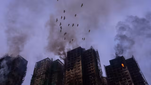 El fuego dejó cuatro edificios completamente calcinados y otros tres con daños severos