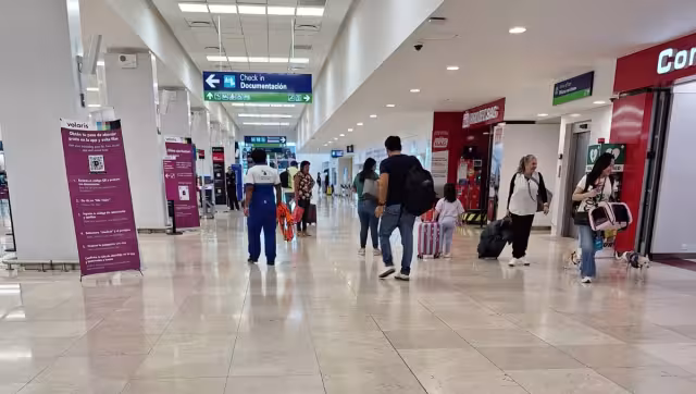 La afluencia de pasajeros se mantiene regular en el aeropuerto de Mérida