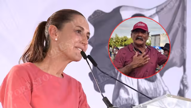 Un habitante de Champotón, conocido como “El Pilo” o “El Gato”, le improvisó un poema a la presidenta Claudia Sheinbaum.