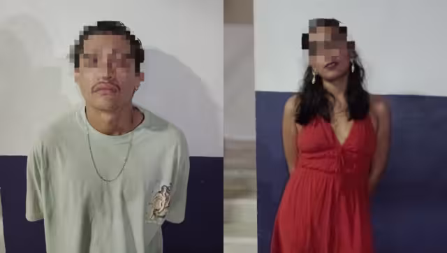 La pareja fue detenida por el presunto delito de robo