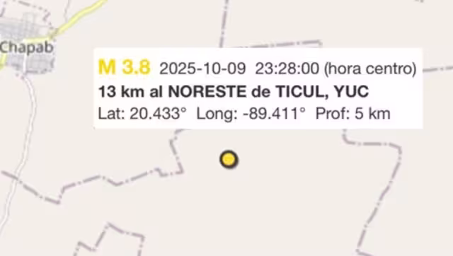 No hay afectaciones en Yucatán por el sismo en Ticul