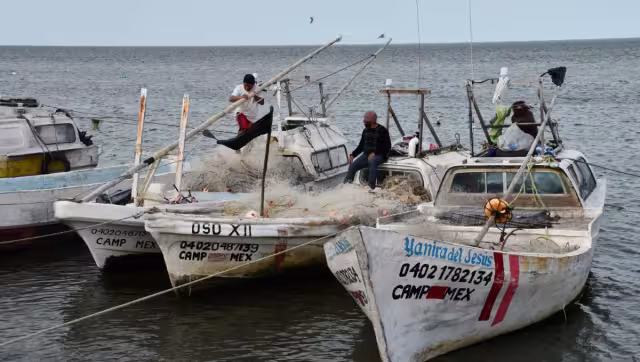 Campechanos amanecen con lluvias y frio esta mañana de jueves