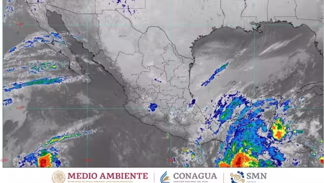 La Tormenta Tropical Pilar se localizó a 350 kilómetros (km) al sureste de la desembocadura del río Suchiate