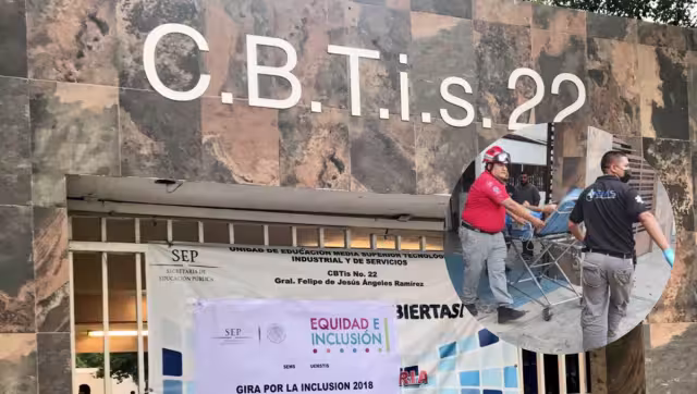 Los alumnos lesionados fueron trasladados a un hospital