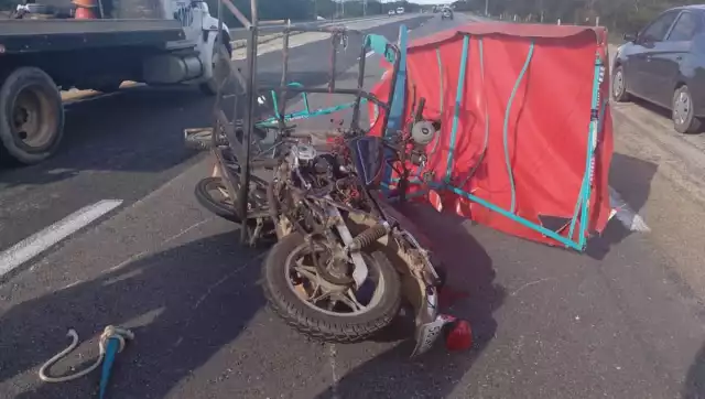 Campesino quedó tendido tras ser atropellado en Pomuch