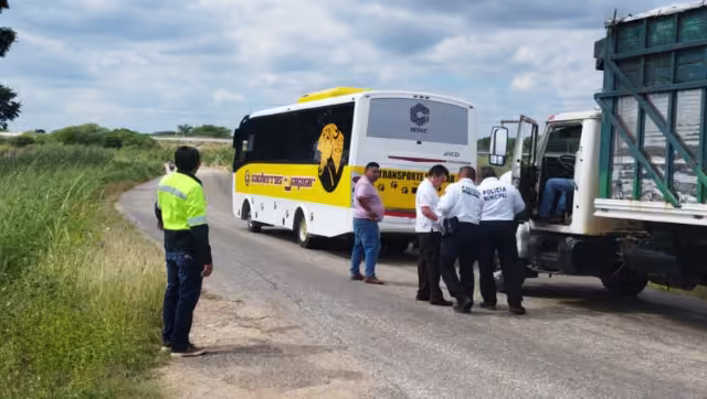 El chofer fue detenido luego de causar el choque