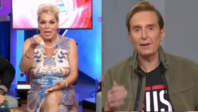 La vidente no se tentó en decir lo que veía en la vida del conductor. Foto: Especial